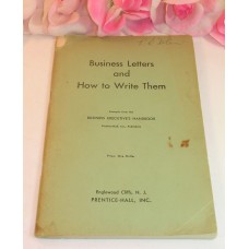 Vintage Handbook of Business Letters and How to Write Them 1958 Prentice-Hall